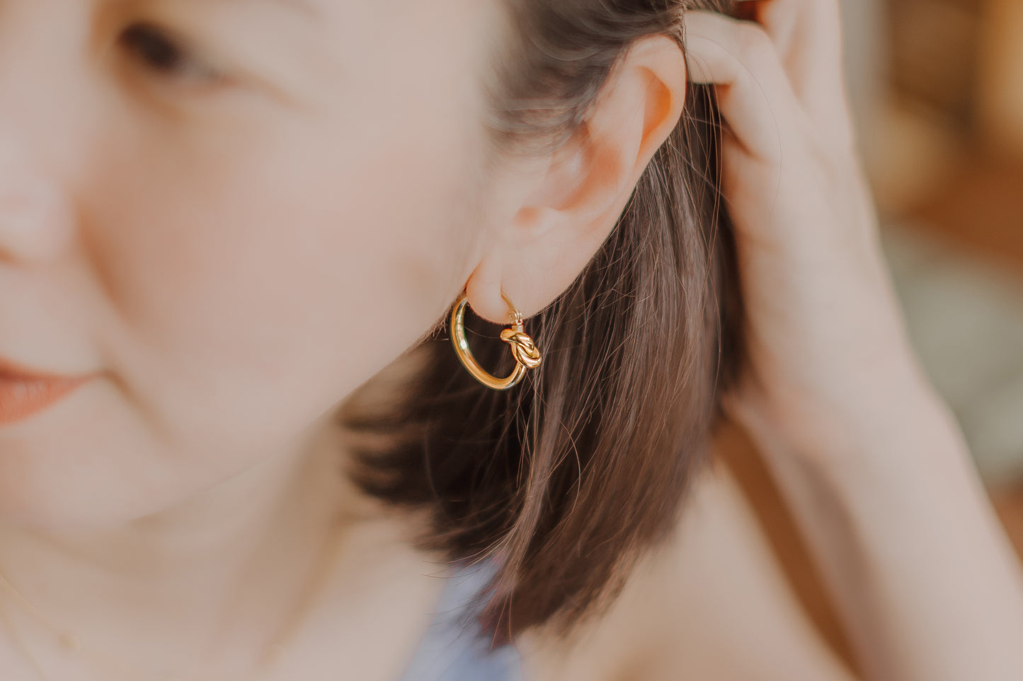 Alice Knot Hoop Earrings